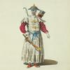 Habit of a mandarin of war in Chinese Tartary in 1700. Mandarin de guerre de la Tartarie Chinoise.