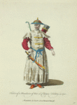 Habit of a mandarin of war in Chinese Tartary in 1700. Mandarin de guerre de la Tartarie Chinoise.