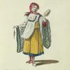 Habit of a young lady of Argentiera and island in the Archipelago in 1700. Fille de l'Argentiere Isle de l'Archipel.