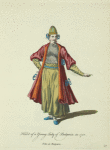 Habit of a young lady of Bulgaria in 1700. Fille de Bulgarie.