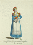 Habit of a lady of Chio, an island in the Archipelago in [sic]. Fille de l'Isle de Chio.