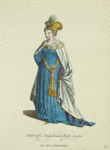 Habit of a Thessalonian bride in 1581. Jeune mariée Thessalonique.