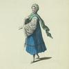 Habit of a young lady of Tine, an island in the archipelago, in 1700. Fille de l'Isle de Tine.