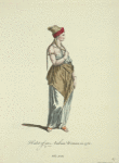 Habit of an Arabian woman in 1581. Fille Arabe.