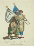 Habit of Moorish pilgrims returning from Mecca in 1568. Pelerins Maures revenant del Mecque.