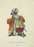 Habit of an Indian chief in 1749. Chef Indien.