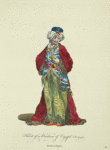 Habit of a bashaw of Egypt in 1749. Bacha d'Egipte.