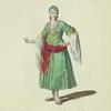 Morning habit of a lady of quality in Barbary in 1700. Dame de la Côte de Barbarie en robe du Matin.