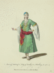Morning habit of a lady of quality in Barbary in 1700. Dame de la Côte de Barbarie en robe du Matin.
