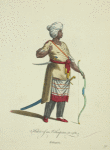 Habit of an Ethiopian in 1581. Ethiopien.
