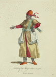 Habit of a morisco slave in 1568. Esclave moraure.