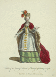 Habit of the Queen of Poland & Electoress of Saxony in 1700. La Reine de Pologne Electrice de Saxe.