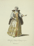 Habit of a lady of Hungary in 1700.