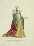 Habit of the dutchess of Venice in 1581. Femme du doge de Venise.