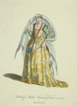 Habit of a noble matron of Venice in 1581. Dame Venitienne.