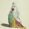 Habit of a noble matron of Rome in 1581. Dame Romaine.
