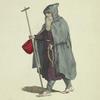 Habit of a mendicant religious in 1588. Religious mendicant.