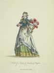 Habit of a lady of quality of Naples. Dame de qualiité de Naples.