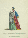 Habit of a lady of Ischia, an island in the Gulf of Naples. Fille de l'Isle d'Ischia le Golfe de Naples.