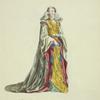 Habit of a lady of quality of Sienna in 1581. Dame de Sienne.