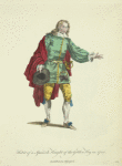 Habit of a Spanish knight of the golden key in 1700. Gentilhomme Espagnol.