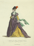 Habit of a lady of quality in France. Demoiselle Francoise.