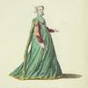 Habit of a young lady of France in 1581. Dame Françoise.