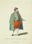 Habit of a French gentleman in 1581. Gentilhomme Françoise.