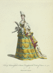 Habit of madamoiselle de Chartres, daughter to the Duke of Orleans in 1700. Mademoiselle de Chartres.