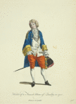 Habit of a French man of quality in 1700. Francois de qualité.
