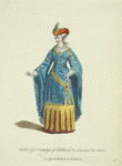 Habit of a countess of Holland and Zealand in 1200 [sic] Comtesse de Hollande et de Zelande.