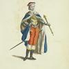 Habit of a count of Flanders and protector of the Dutch in 1582. Le comte de Flandre protecteur de la libertié Belgique.