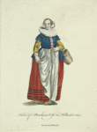 Habit of a merchants wife in Holland in 1640. Marchande Hollandois.