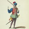 Habit of a Dutch soldier in 1588. Soldat Hollandois.