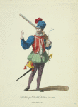 Habit of a Dutch soldier in 1588. Soldat Hollandois.