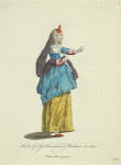 Habit of a gentlewoman of Brabant in 1640. Dame Brabançonne.