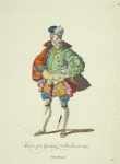 Habit of a German nobleman in 1577. Noble Allemand.