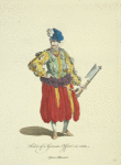 Habit of a German officer in 1588. Officier Allemand.