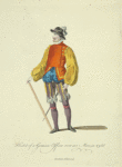 Habit of a German officer over 100 men in 1588. Centenier Allemand.