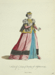 Habit of a lady of quality of Alsatia in 1577. Dame d'Alsace.