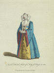 Another bridal habit of a lady of Cologne in 1588. Autre habit noce d'une dame de Cologne.