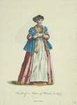 Habit of a matron of Misnia is 1577. Dame de Misnie.