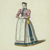 Habit of a lady or Nuremberg in 1577. Fille de Nuremberg.