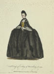 Full dress of a lady of Nuremburg in 1755. Habit de cérémonie d'une dame de Nuremberg.
