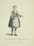 Habit of a country woman near Nuremberg in 1755. Paysan des environs de Nuremberg.
