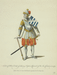 Habit of Albert Duke of Saxony captain general of the Low Countries in 1489. Albert Duc de Saxe govur. lieutt .& capitaine genl. des Pays Bas.