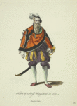 Habit of a Swiss Magistrate in 1577. Magistrat Suisse.