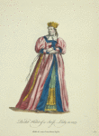 Bridal habit of a Swiss lady in 1577. Habit de noce d'une Dame Suisse.