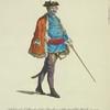 Habit of a colonel of the Pandours & master of the watch in 1742. Colonel Pandoure maiître de la garde.