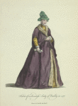 Habit of a Swedish lady of quality in 1577. Dame de qualite de Suedé.